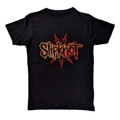 Slipknot Unisex T-shirt: The End So Far Pentagram Heads (back Print) (medium) M