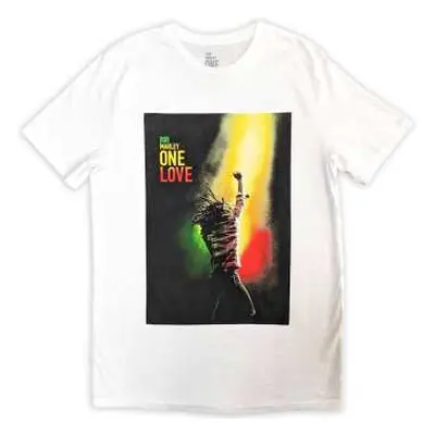 Bob Marley Unisex T-shirt: One Love Movie Poster (large) L