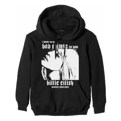 Billie Eilish Unisex Pullover Hoodie: Bad Things (x-large) XL