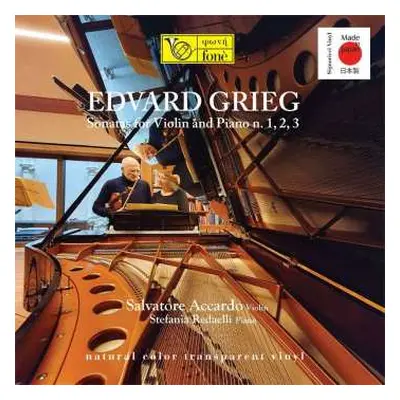 2LP Edvard Grieg: Sonatas for Violin and Piano No.1, 2, 3 CLR | LTD