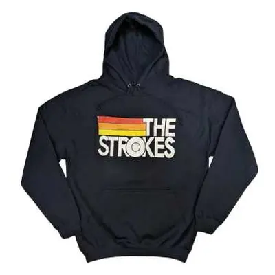 The Strokes Unisex Pullover Hoodie: Logo & Stripes (small) S