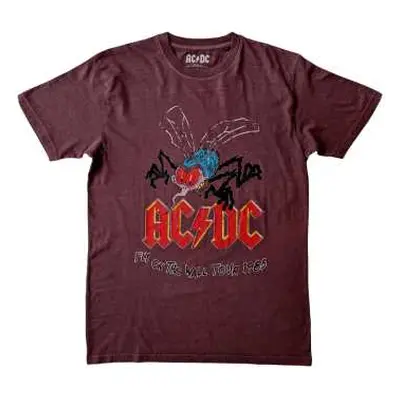 Ac/dc Unisex T-shirt: Fly On The Wall Tour (large) L