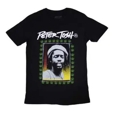 Peter Tosh Unisex T-shirt: Leaf Frame (xx-large) XXL