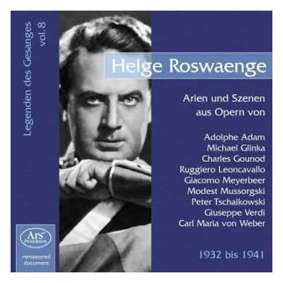 CD Giuseppe Verdi: Legenden Des Gesanges Vol.8 - Helge Rosvaenge