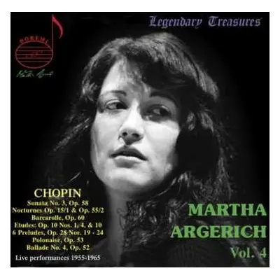 CD Frédéric Chopin: Martha Argerich Vol. 4 / Live Performances 1955-1965