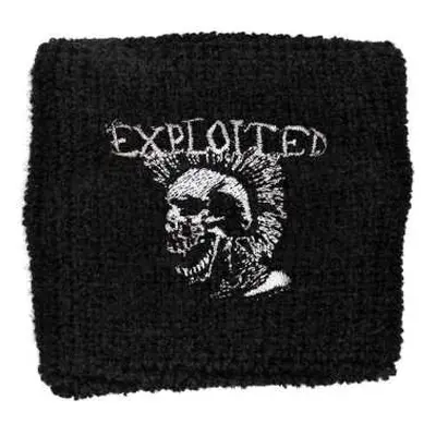 The Exploited Embroidered Wristband: Mohican Skull