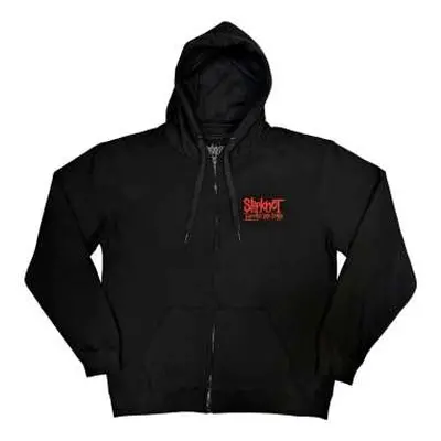 Slipknot Unisex Zipped Hoodie: 9-point Flag (back Print) (xx-large) XXL