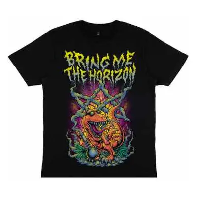 Bring Me The Horizon Unisex T-shirt: Smoking Dinosaur (small) S