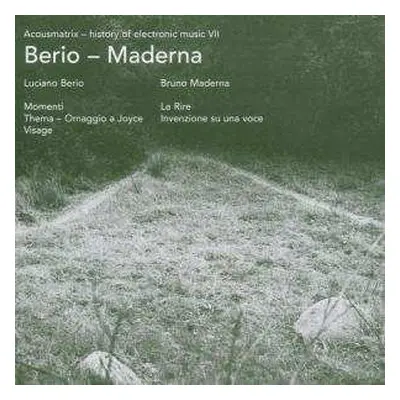 CD Luciano Berio: Momenti / Thema - Omaggio A Joyce / Visage / Le Rire / Invenzione Su Una Voce