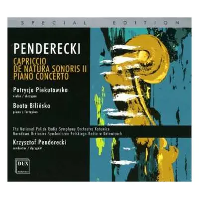 CD Krzysztof Penderecki: Capriccio, De Natura Sonoris II, Piano Concerto