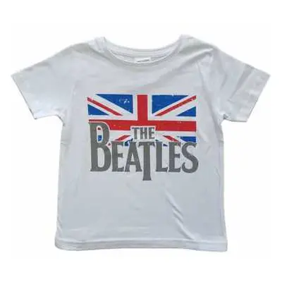 Dětské Tričko Logo The Beatles & Vintage Flag 7-8 let