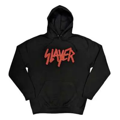 Slayer Unisex Pullover Hoodie: Slatanic (back Print) (large) Black