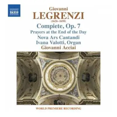 CD Giovanni Legrenzi: Compiete, Op. 7