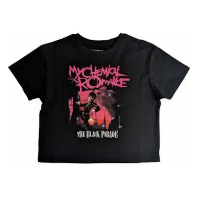 My Chemical Romance Ladies Crop Top: The Black Parade (x-large) XL