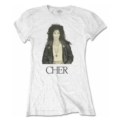 Cher Ladies T-shirt: Leather Jacket (xxx-large) XXXL