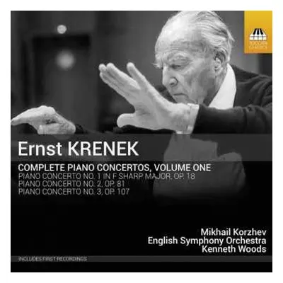 CD Ernst Krenek: Complete Piano Concertos, Volume One