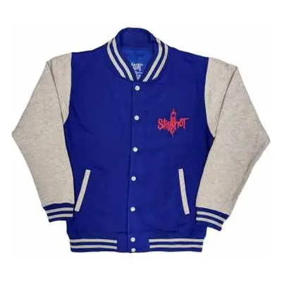 Slipknot Unisex Varsity Jacket: 9 Point Star (back Print) (large) L