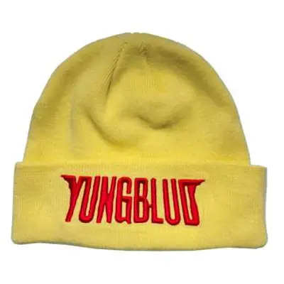 Yungblud Unisex Beanie Hat: Red Logo