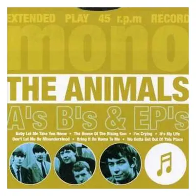 CD The Animals: A's B's & EP's