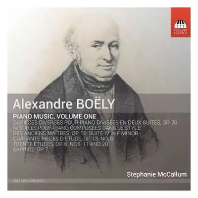 CD Alexandre Boëly: Piano Music, Volume One