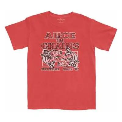 Alice In Chains Unisex T-shirt: Totem Fish (large) L