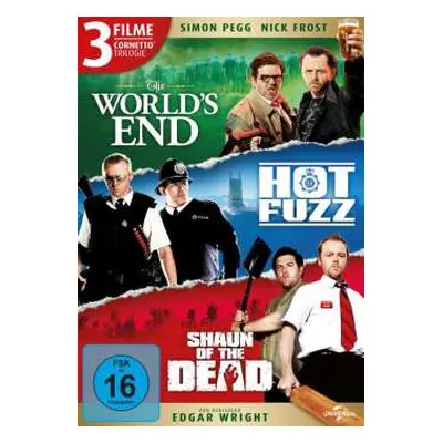 3DVD Various: Cornetto Trilogie: The World's End / Hot Fuzz / Shaun Of The Dead