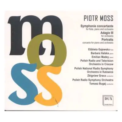 CD Piotr Moss: Symphonia Concertante Für Flöte,klavier & Orchester