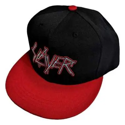 Slayer Unisex Snapback Cap: Dripping Logo Outline