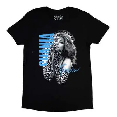 Shania Twain Unisex T-shirt: Tour 2018 Gloves Photo (back Print & Ex-tour) (small) S