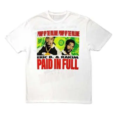 Eric B. & Rakim Unisex T-shirt: Paid In Full (back Print) (xx-large) XXL