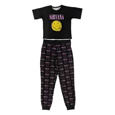 Nirvana Ladies Pyjamas: Xerox Smile Pink (x-small) XS