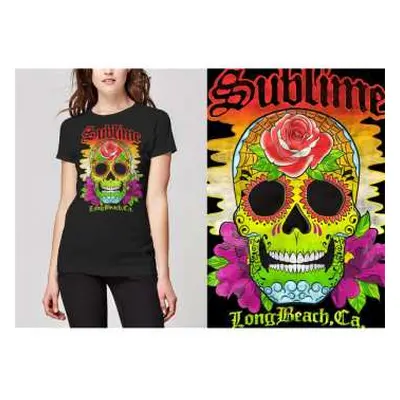 Dámské Tričko Colour Skull XXL