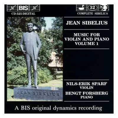 CD Jean Sibelius: Music For Violin And Piano, Volume 1