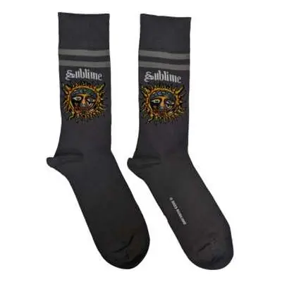 Sublime Unisex Ankle Socks: Yellow Sun (uk Size 7 - 11) 42 - 47