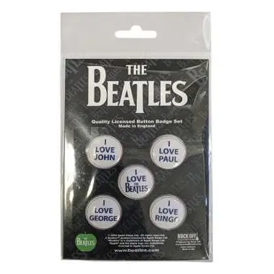 The Beatles Button Badge Pack: I Love The Beatles