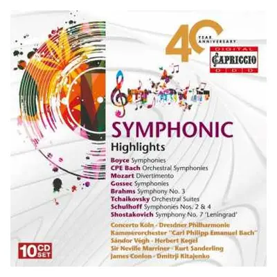 10CD François-Joseph Gossec: Symphonic Highlights