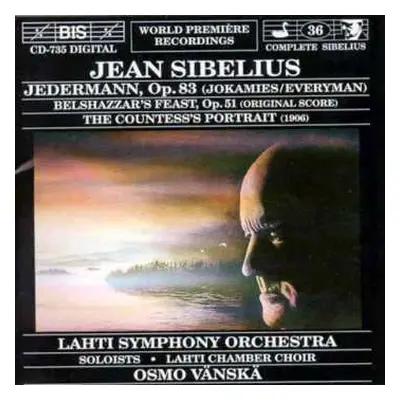 CD Jean Sibelius: Jedermann, Op.83 / Belshazzar's Feast, Op.51 / The Countess's Portrait