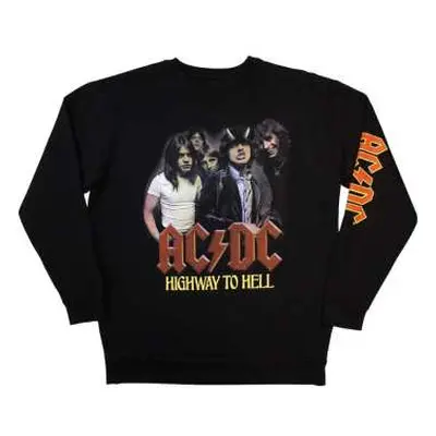 Ac/dc Unisex Sweatshirt: H2h Band (sleeve Print) (large) L