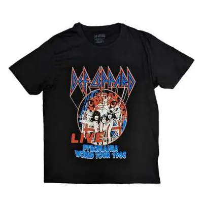 Def Leppard Unisex T-shirt: Pyro World Tour (x-large) XL