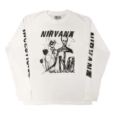 Nirvana Unisex Long Sleeve T-shirt: Incesticide (back & Sleeve Print) (x-large) XL