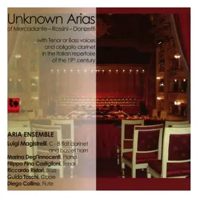 CD Ensemble Aria: Unknown Italian Arias