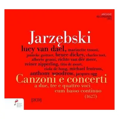 2CD Adam Jarzebski: Canzoni & Concerti A Due,tre E Quattro Voci Cum Basso Continuo