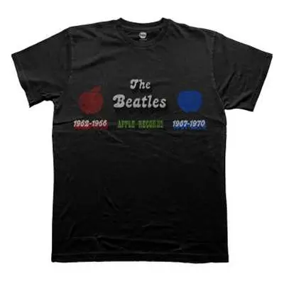 The Beatles Unisex T-shirt: Apple Years Red & Blue (xx-large) XXL