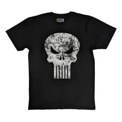 Marvel Comics Unisex T-shirt: Punisher Distressed Logo (medium) M