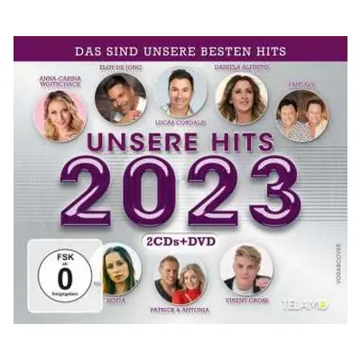 2CD/DVD Various: Unsere Hits 2023