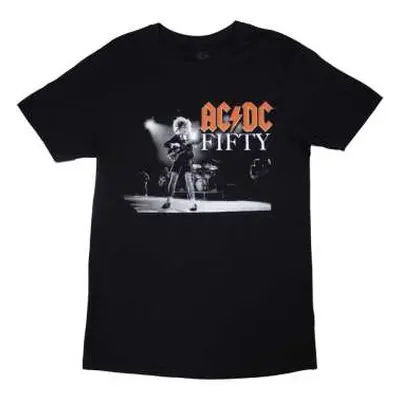 Ac/dc Unisex T-shirt: On Stage Fifty (back Print) (medium) M