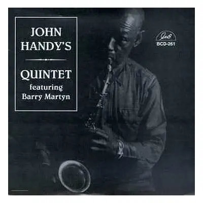 CD John Handy's Quintet: John Handy's Quintet Featuring Barry Martyn