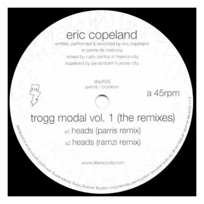 LP Eric Copeland: Trogg Modal Vol. 1 (The Remixes)