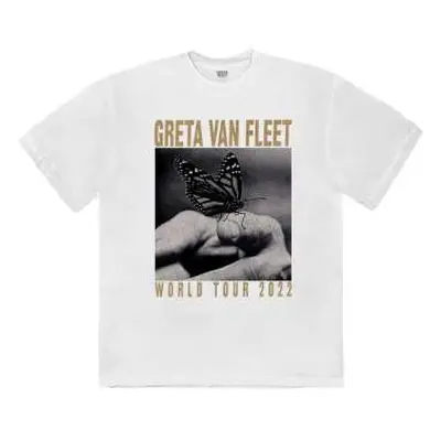 Greta Van Fleet Unisex T-shirt: World Tour Butterfly (x-large) XL