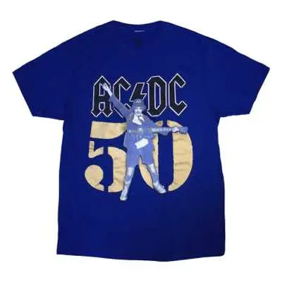 Ac/dc Unisex T-shirt: Gold Fifty (large) L